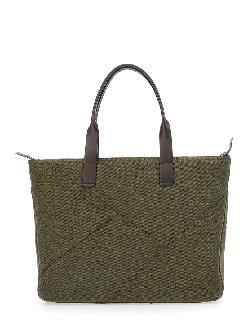 Dolce & Gabbana Adamo Tote Bag — Green Cotton