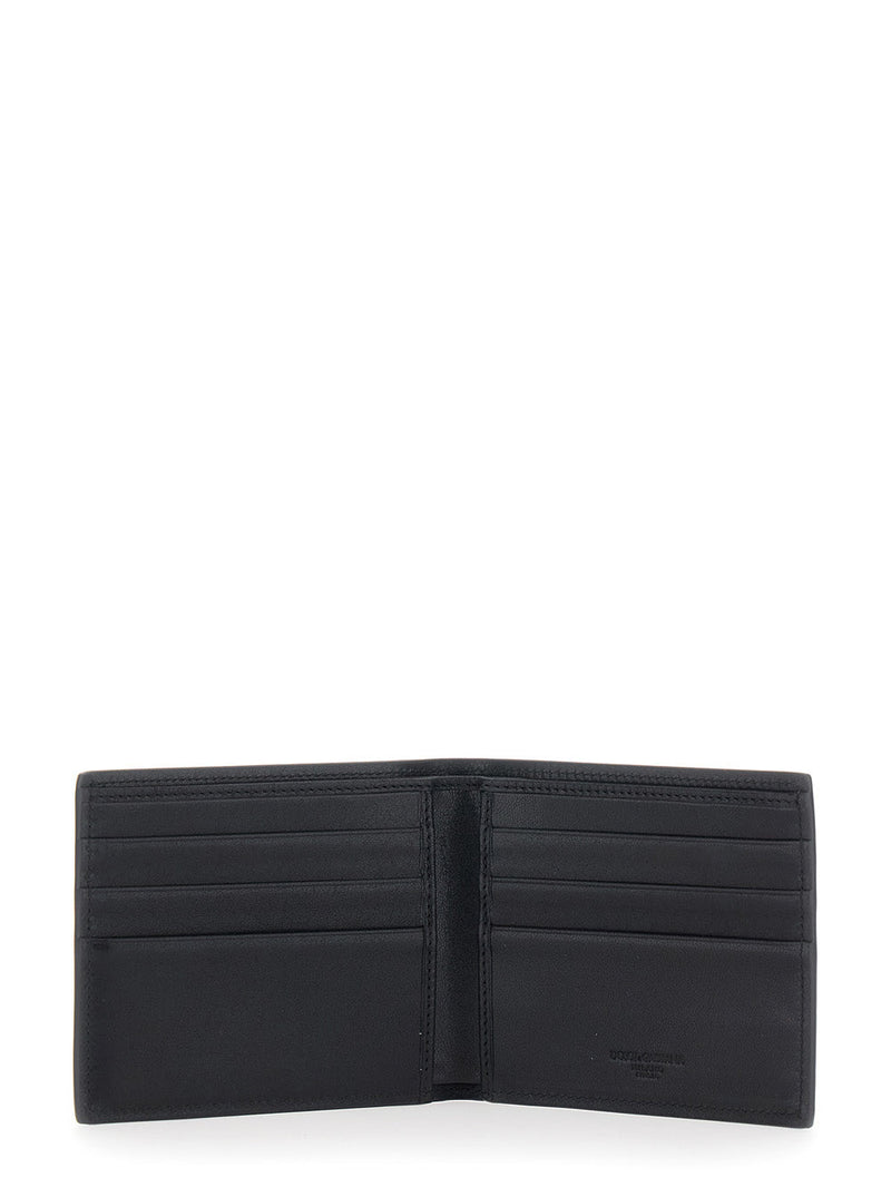 Dolce & Gabbana Bi-Fold Calf Leather Wallet — Black