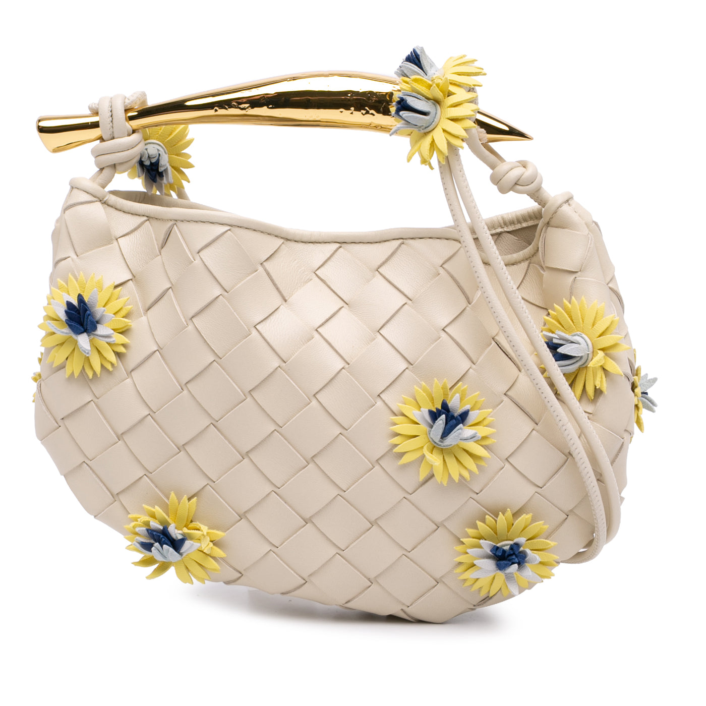 Baby Lambskin Intrecciato Floral Sardine - Image 1