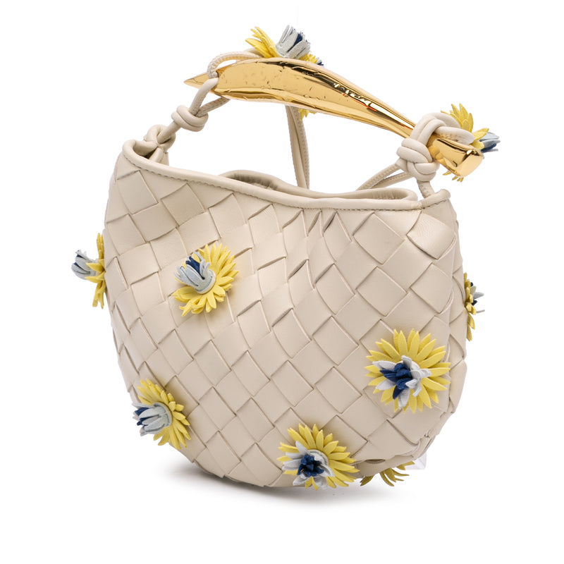 Baby Lambskin Intrecciato Floral Sardine - Image 2