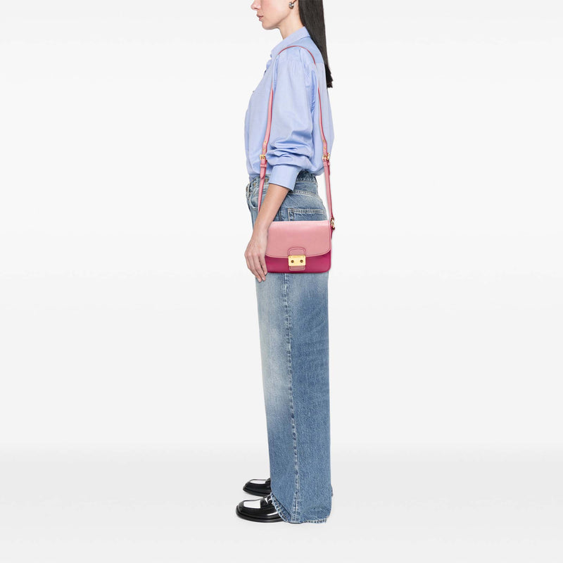 Bicolor Goatskin Madras Crossbody - Image 7