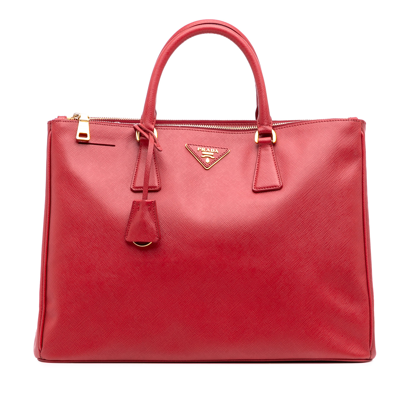 Large Saffiano Lux Galleria Double Zip Satchel - Image 1