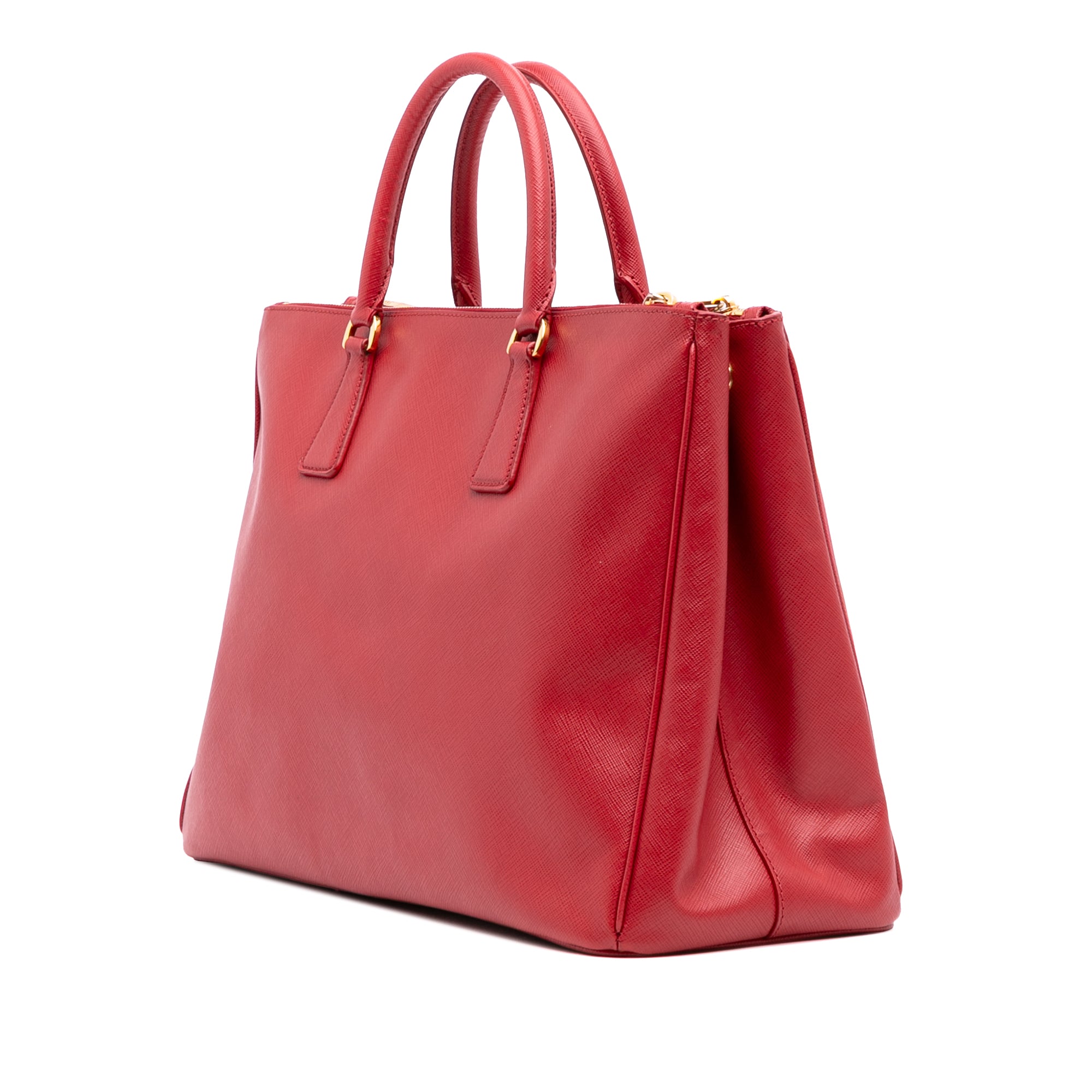 Large Saffiano Lux Galleria Double Zip Satchel - Image 2