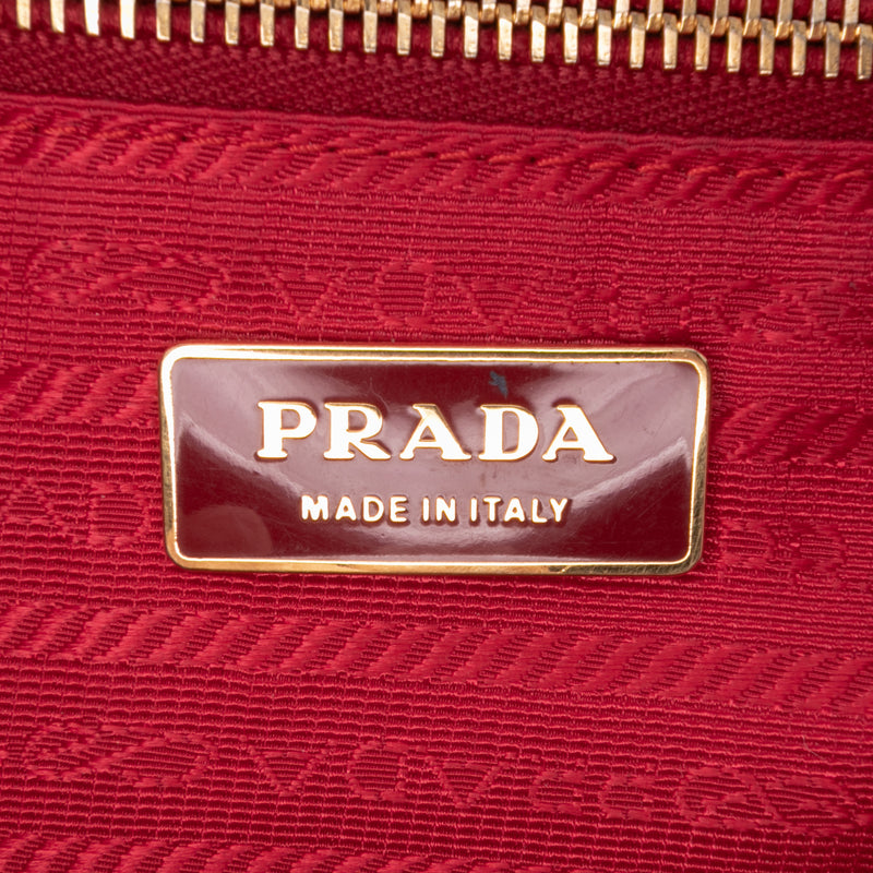 Large Saffiano Lux Galleria Double Zip Satchel - Image 5