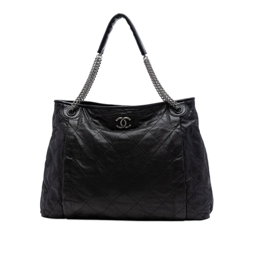 CC Quilted Lambskin Chain Shopping Tote - Image 1