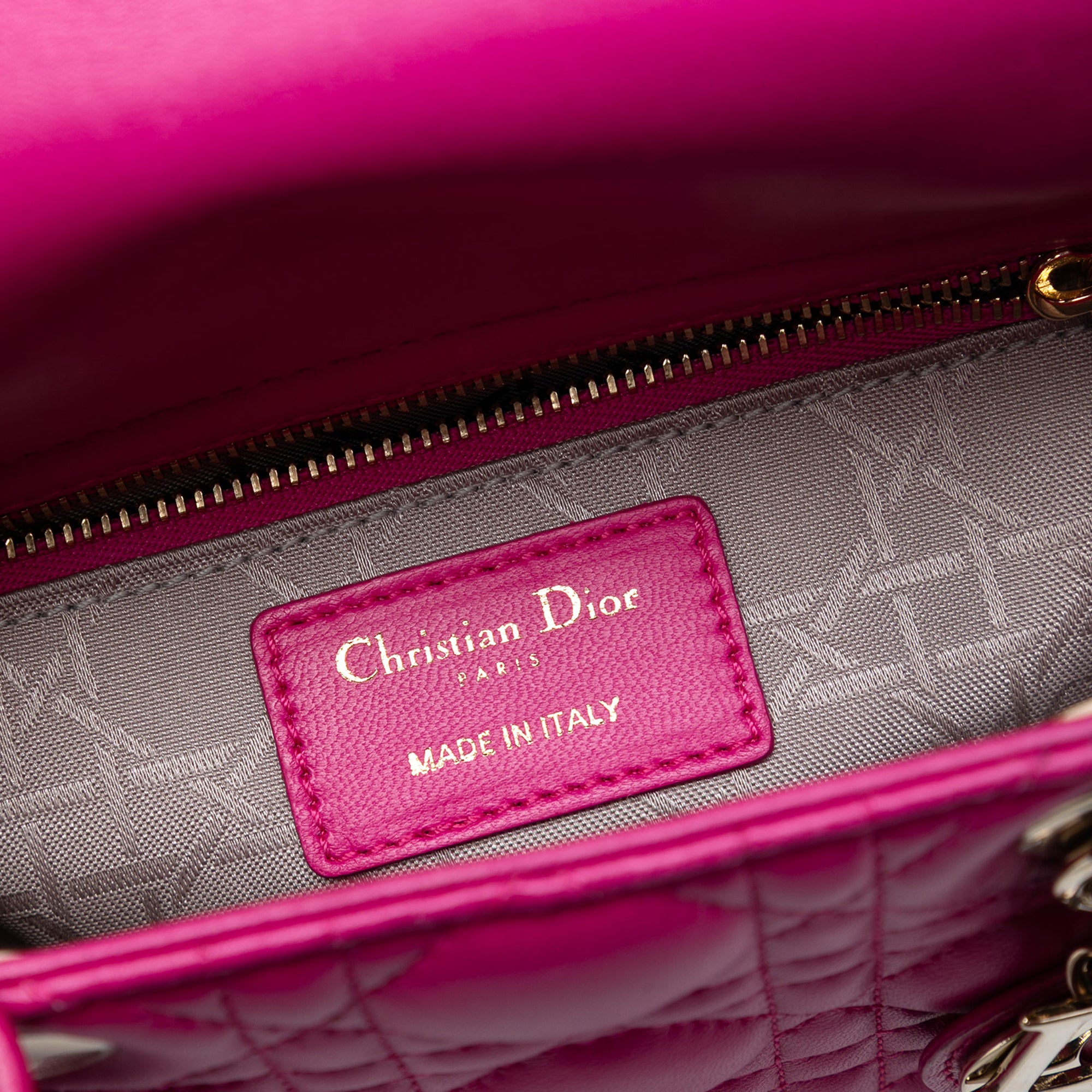 Small Lambskin Cannage My ABCDior Lady Dior - Image 5