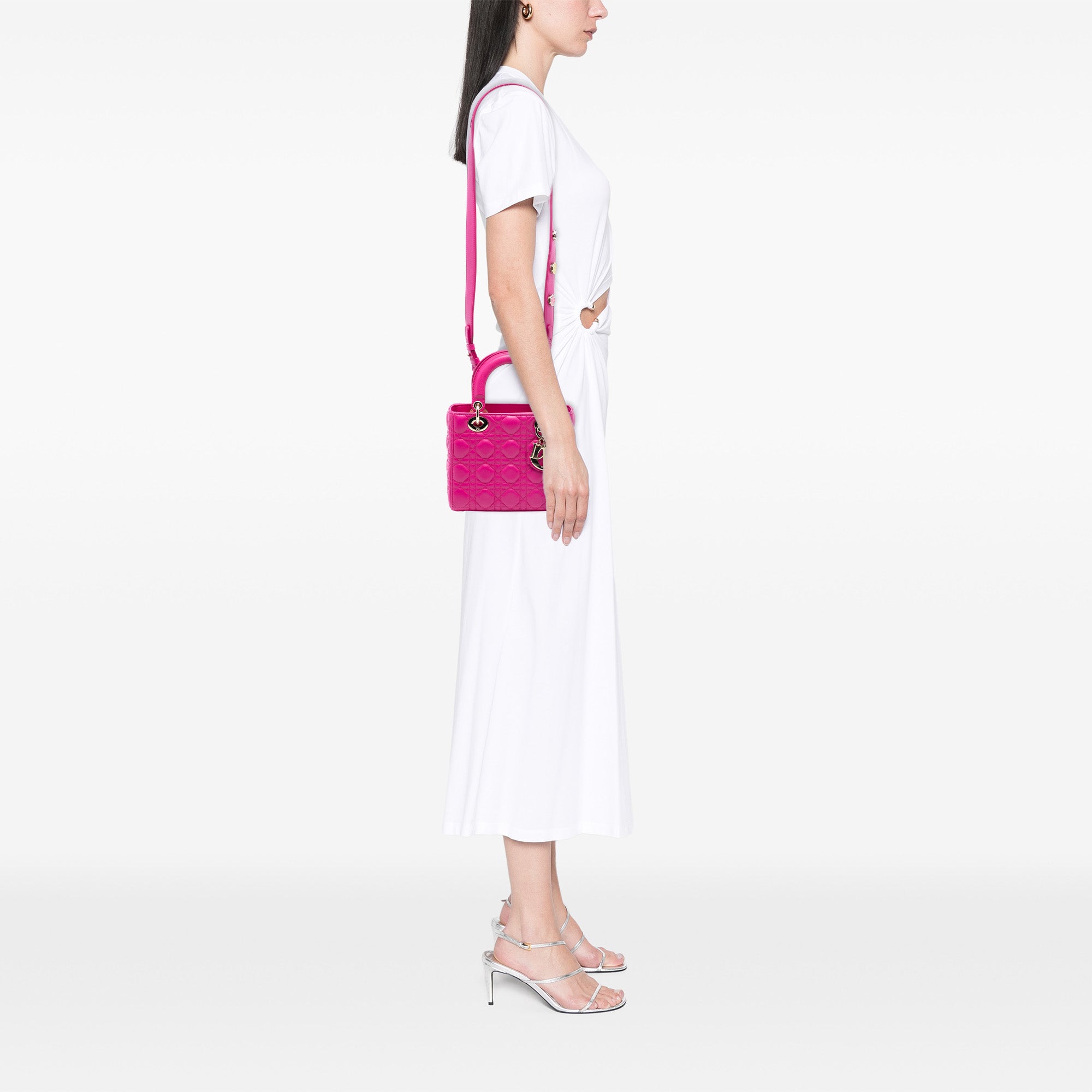 Small Lambskin Cannage My ABCDior Lady Dior - Image 7