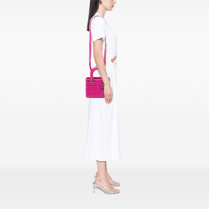 Small Lambskin Cannage My ABCDior Lady Dior - Image 7