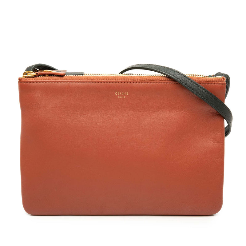 Small Tricolor Lambskin Trio Crossbody