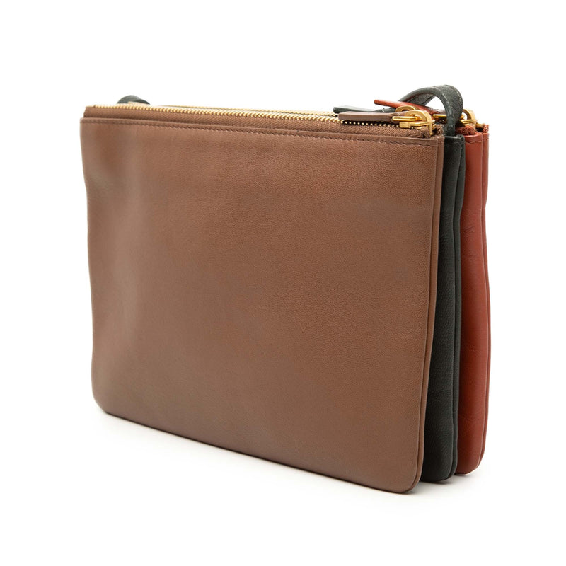 Small Tricolor Lambskin Trio Crossbody - Image 2