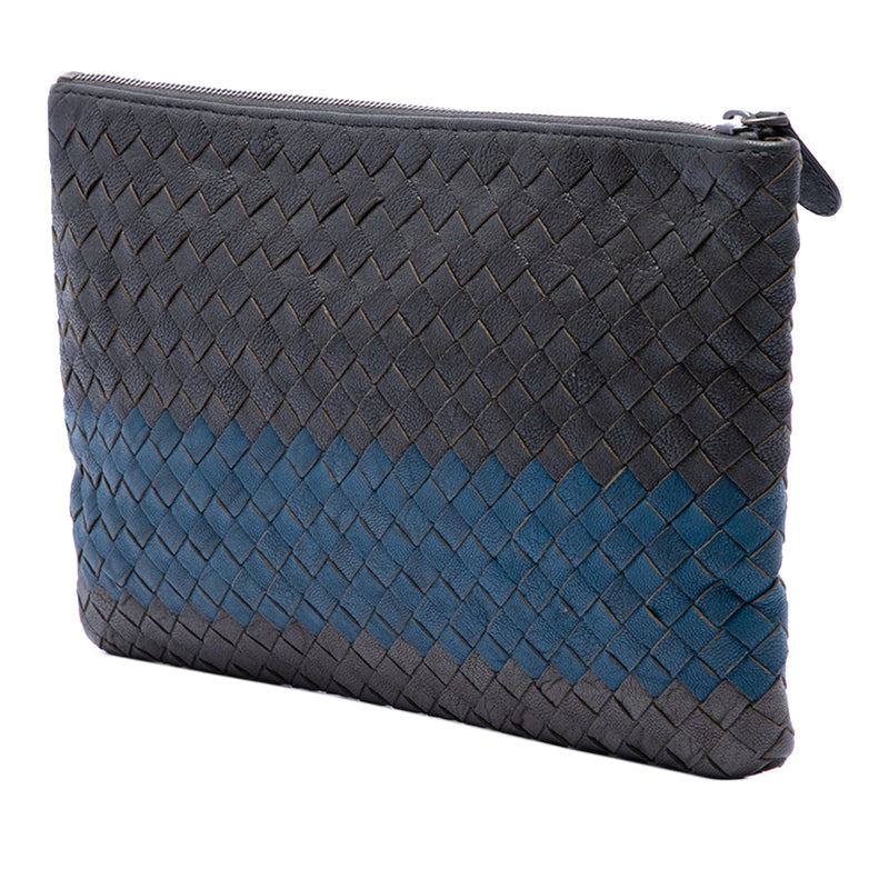 Tricolor Nappa Intrecciato Clutch - Image 2