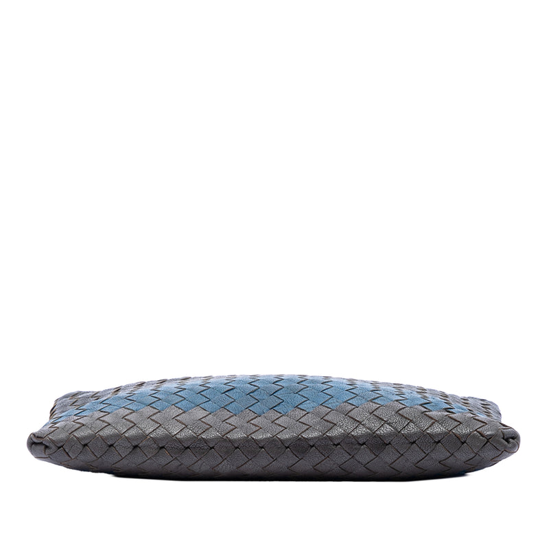 Tricolor Nappa Intrecciato Clutch - Image 3