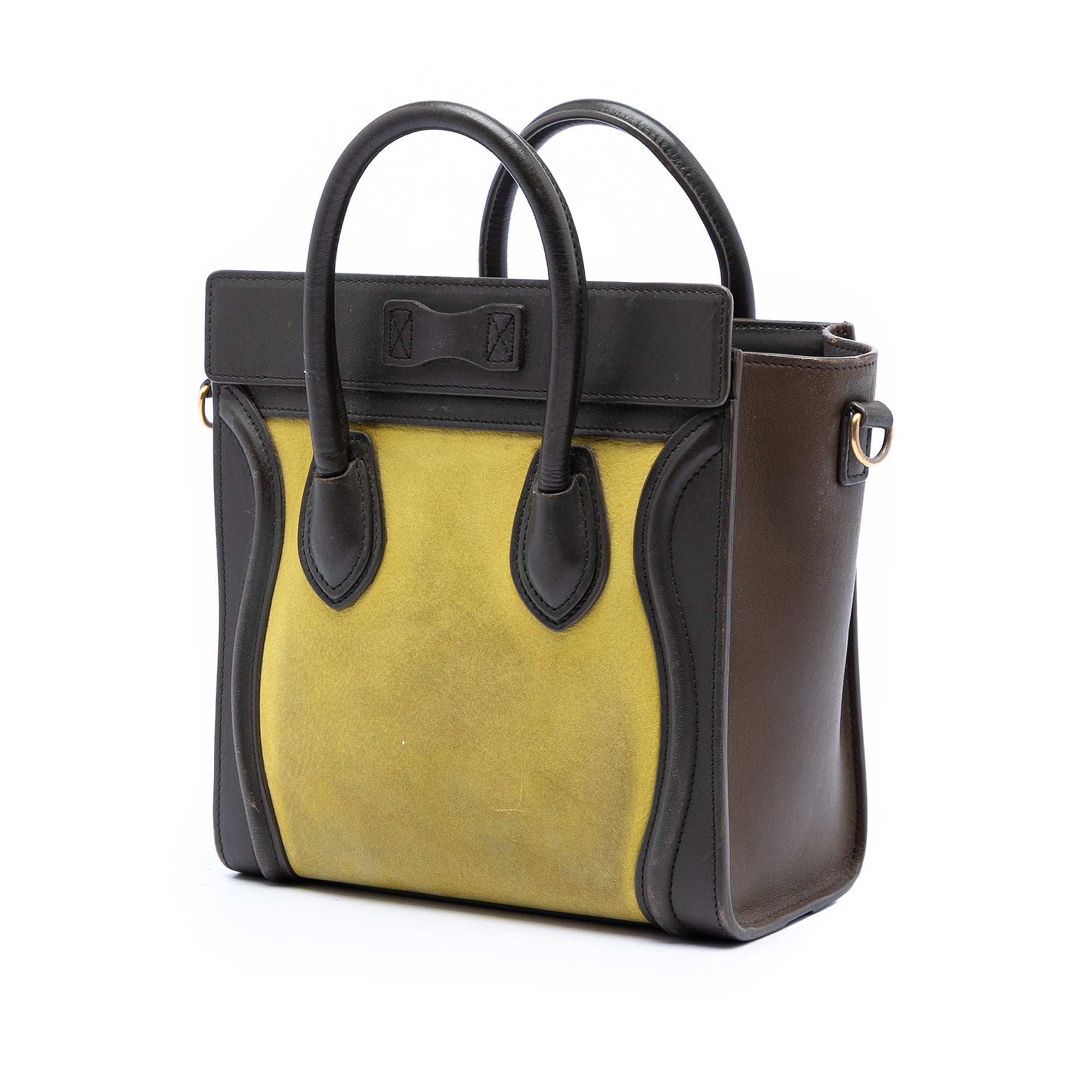 Nano Tricolor Leather Luggage Tote - Image 2