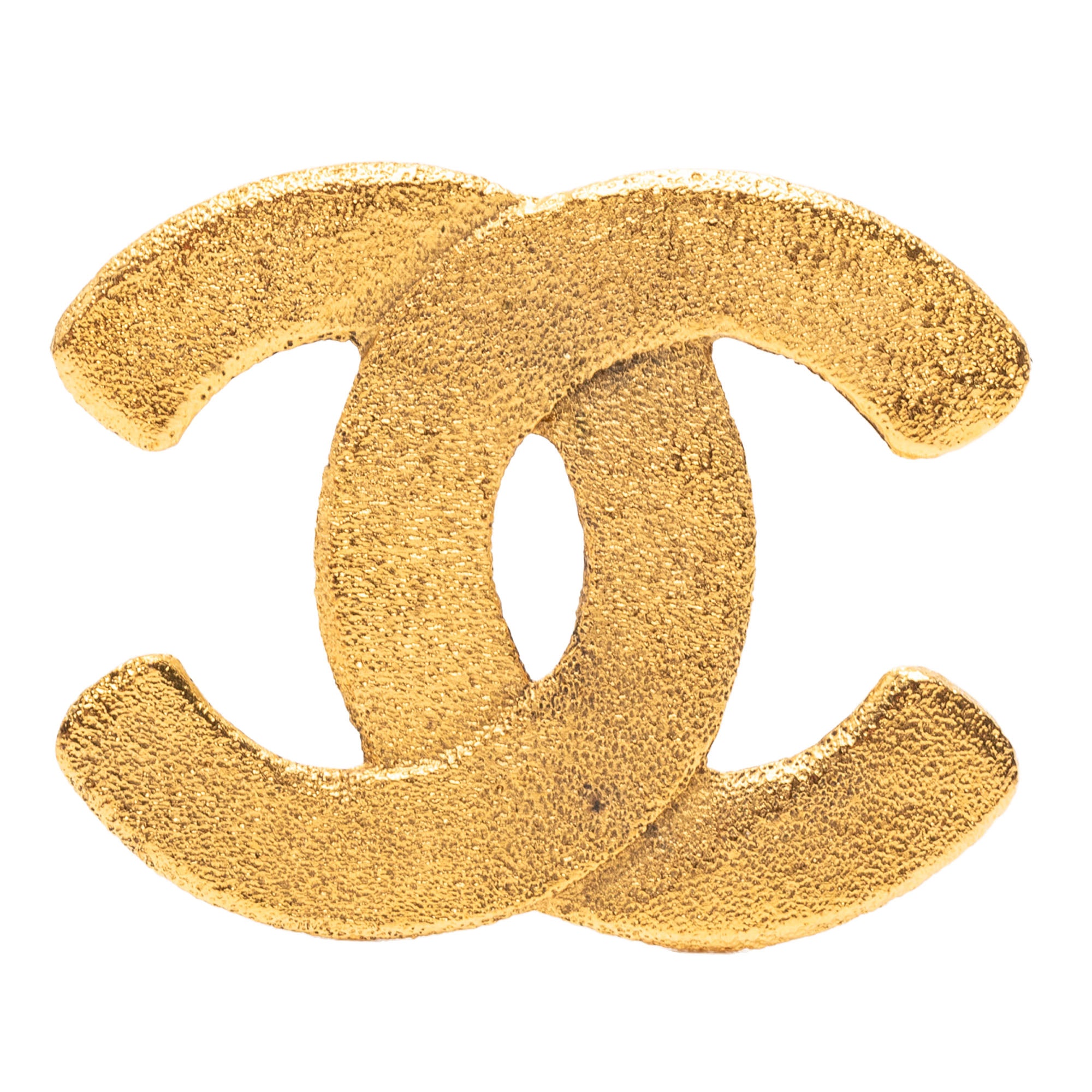 Gold Plated CC Brooch - Image 1