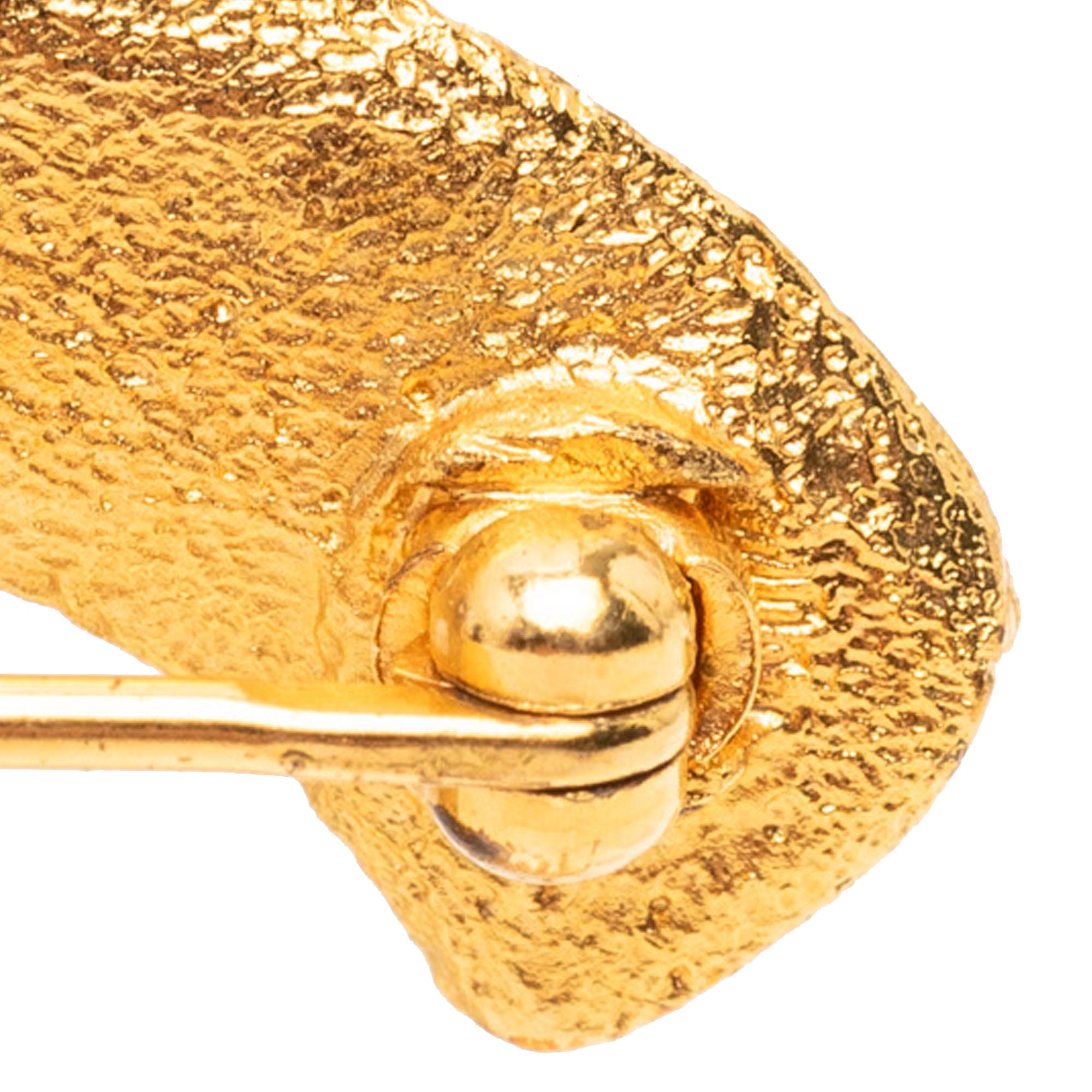 Gold Plated CC Brooch - Image 5
