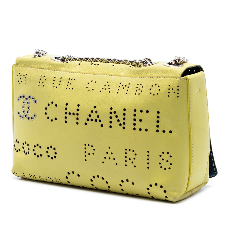 Perforated Calfskin Logo Eyelet Flap - Image 2