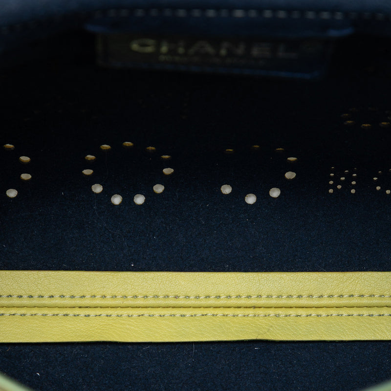 Perforated Calfskin Logo Eyelet Flap - Image 4