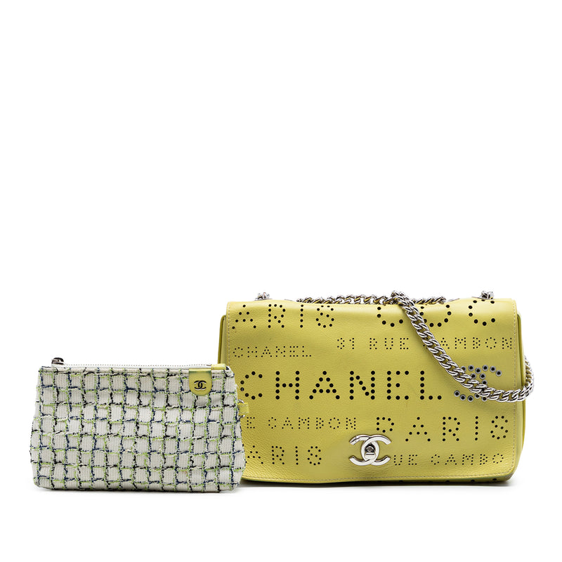 Perforated Calfskin Logo Eyelet Flap - Image 7