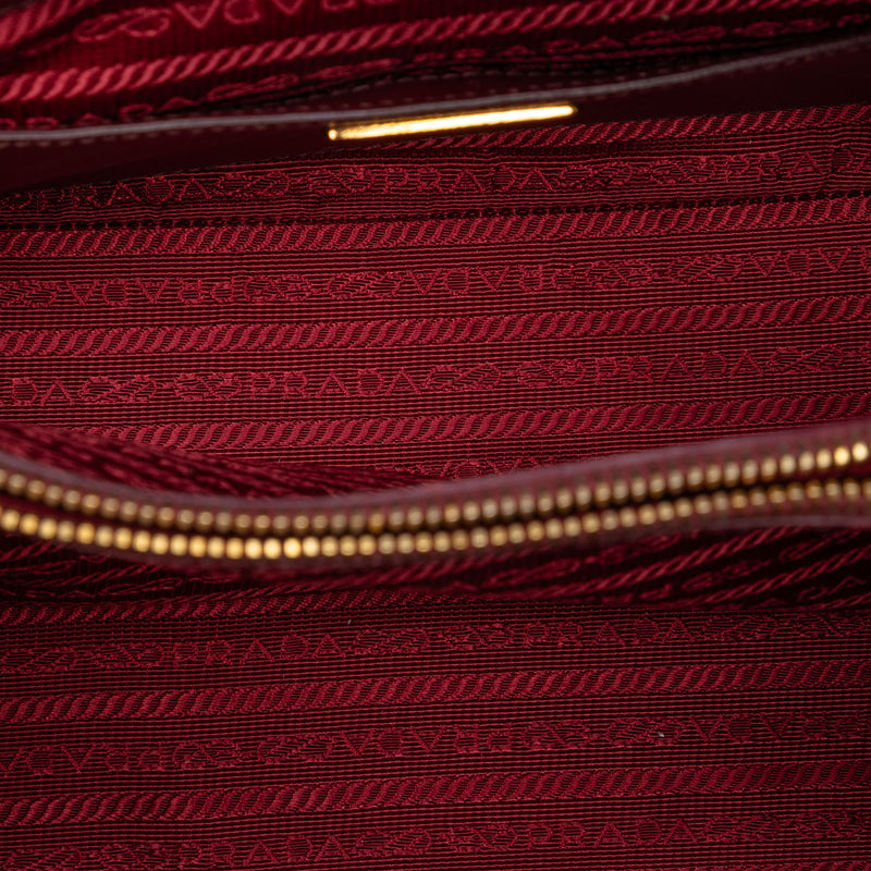 Medium Saffiano Lux Open Promenade Satchel - Image 4