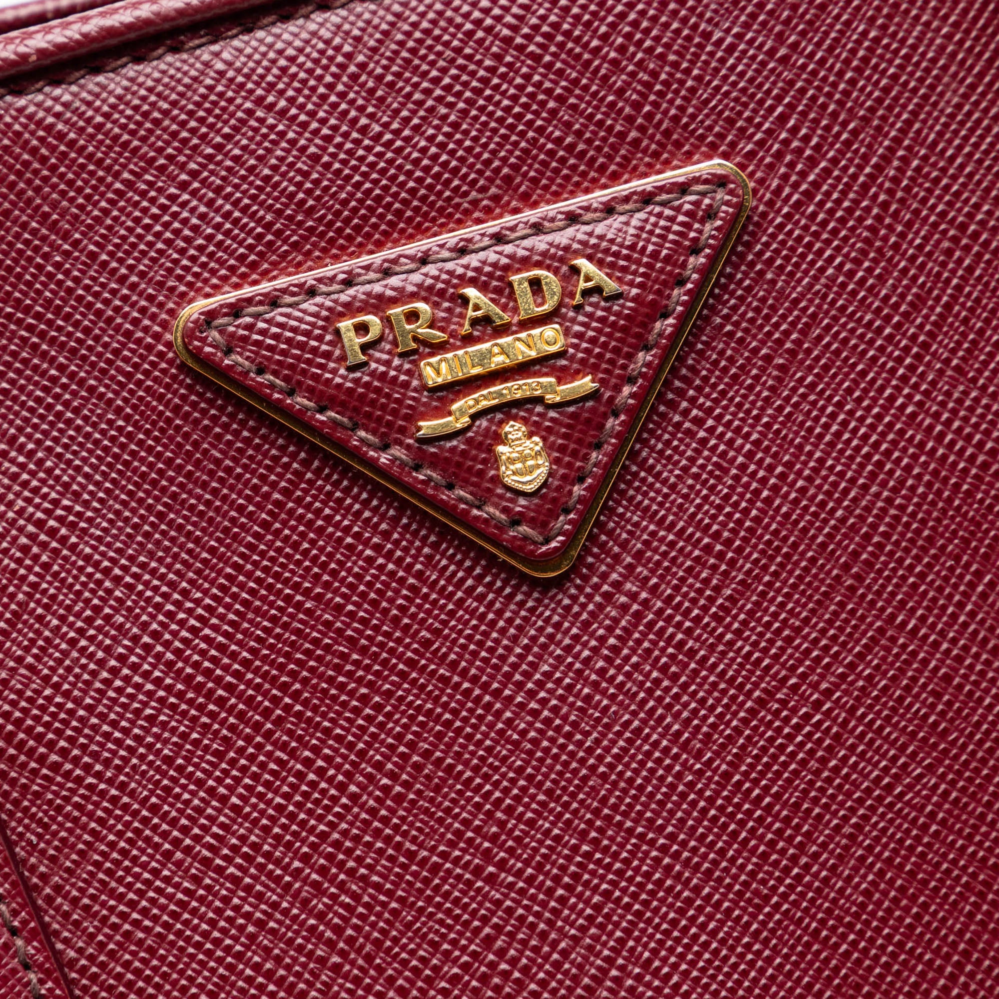 Medium Saffiano Lux Open Promenade Satchel - Image 5