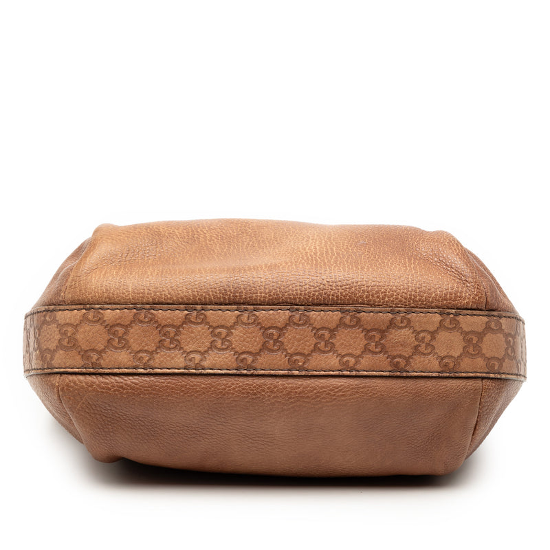 Leather Bamboo Shoulder Bag - Image 3