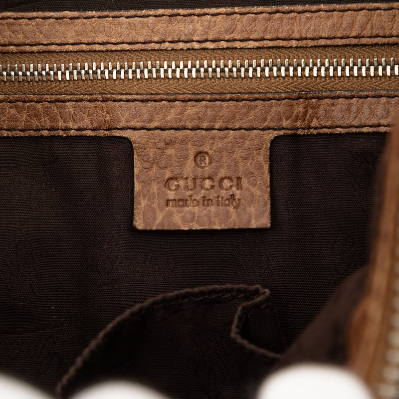 Leather Bamboo Shoulder Bag - Image 5