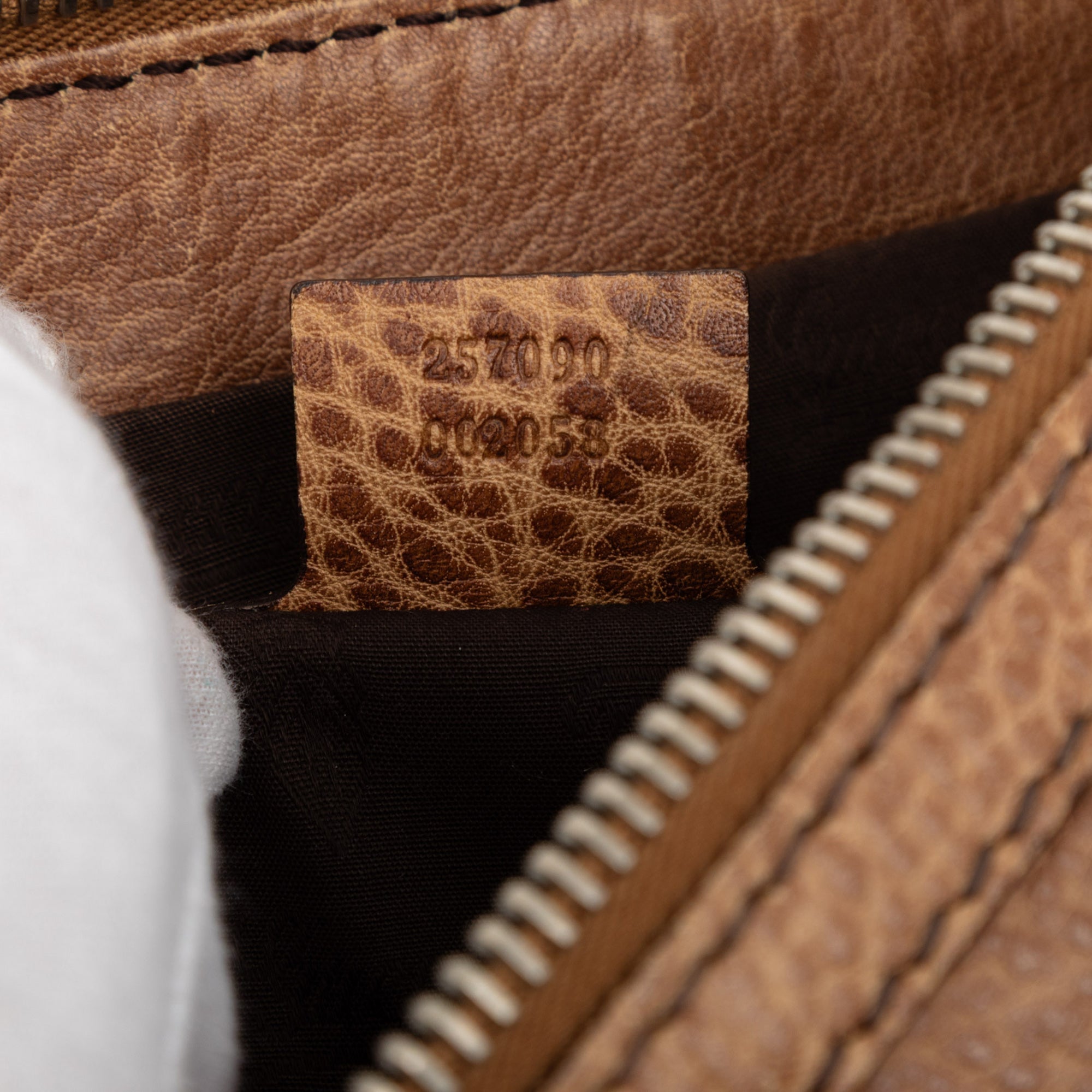 Leather Bamboo Shoulder Bag - Image 6