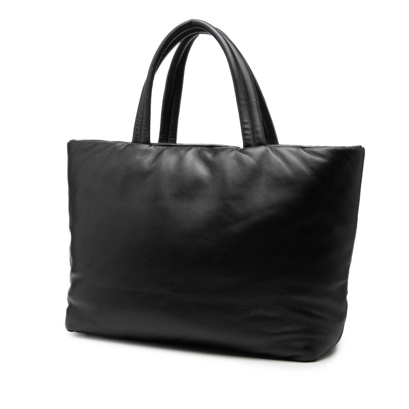 Lambskin Wide Puffer Tote - Image 2