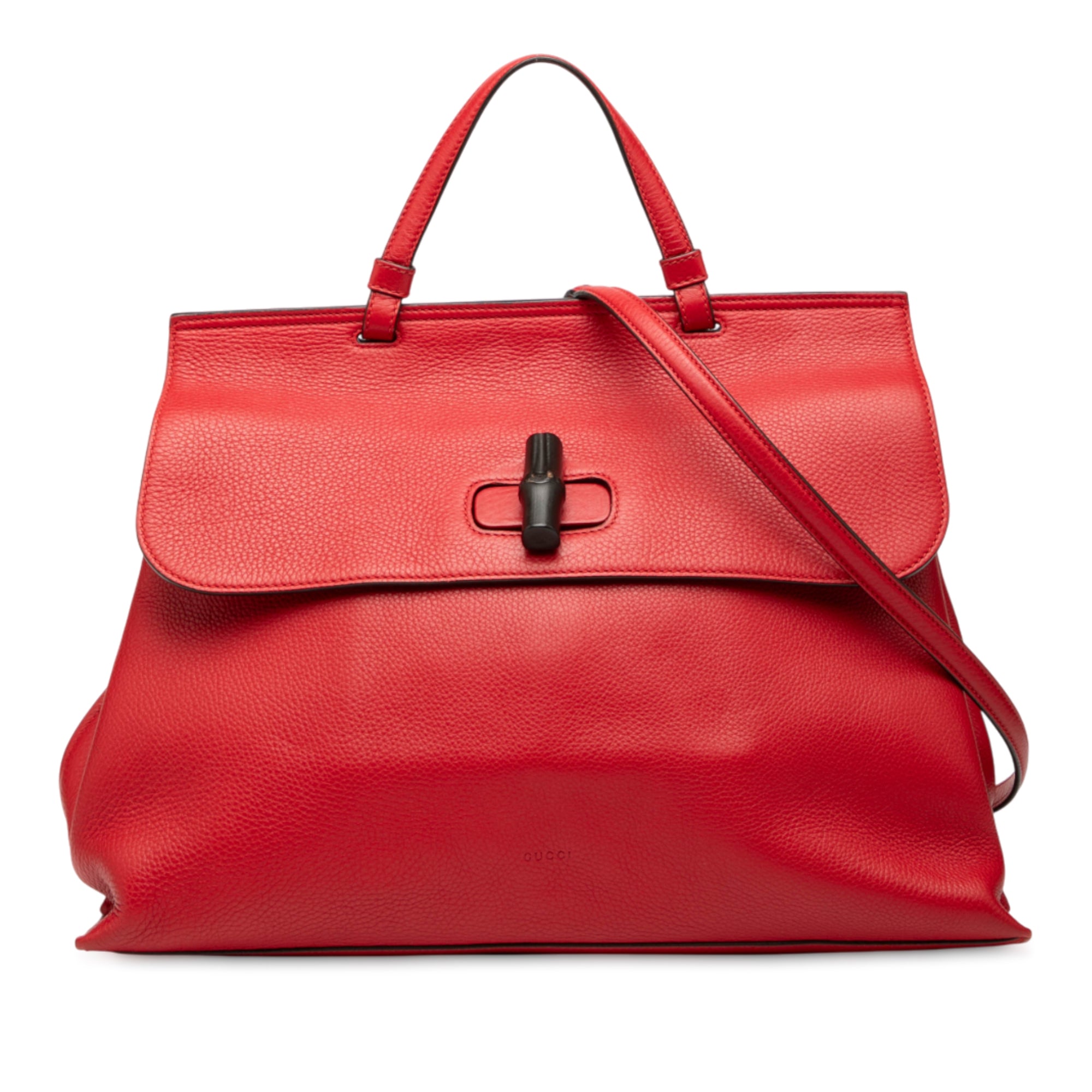 Large Calfskin Bamboo Daily Satchel - Image 1