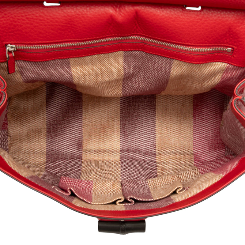 Large Calfskin Bamboo Daily Satchel - Image 4
