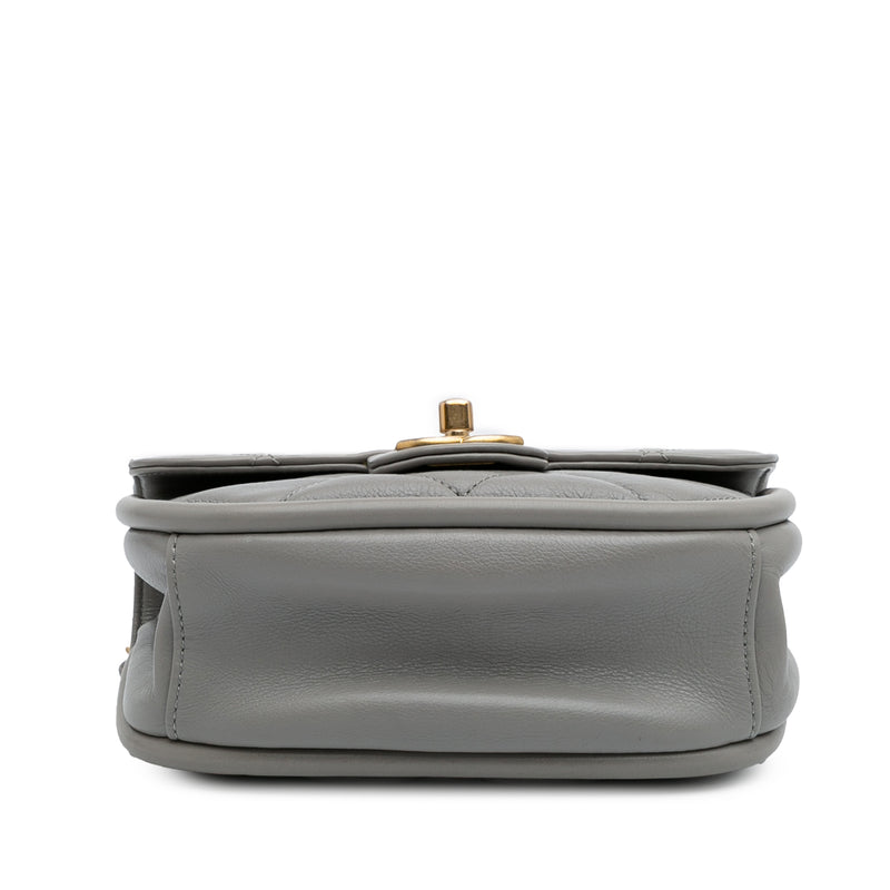 CC Quilted Lambskin Rounded Flap - Image 3