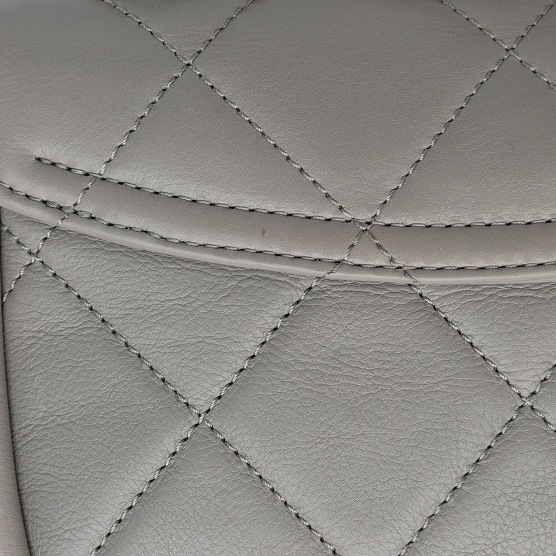 CC Quilted Lambskin Rounded Flap - Image 8