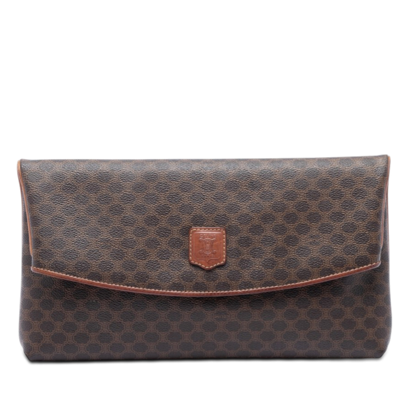 Macadam Coated Canvas Clutch - Image 1