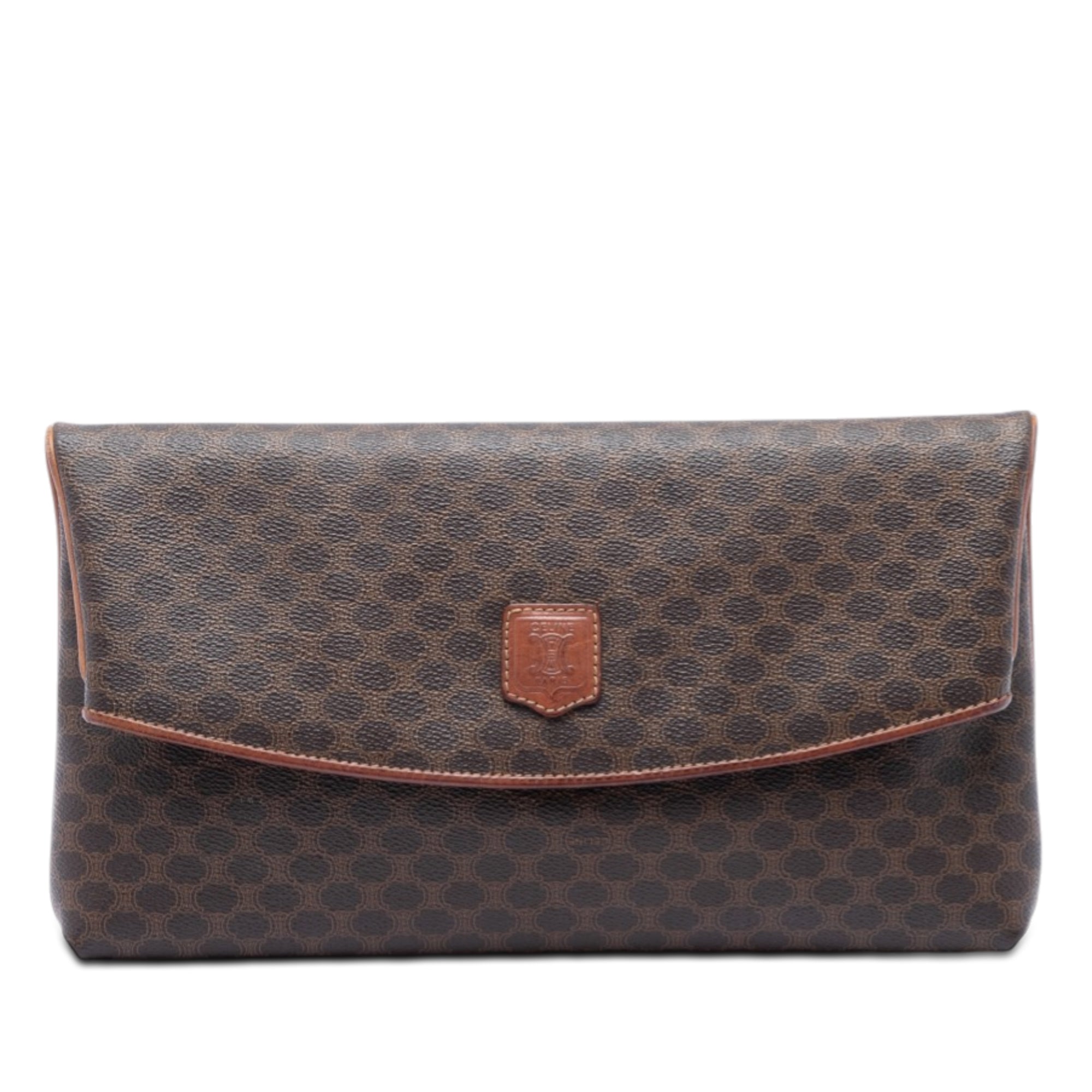 Macadam Coated Canvas Clutch - Image 1
