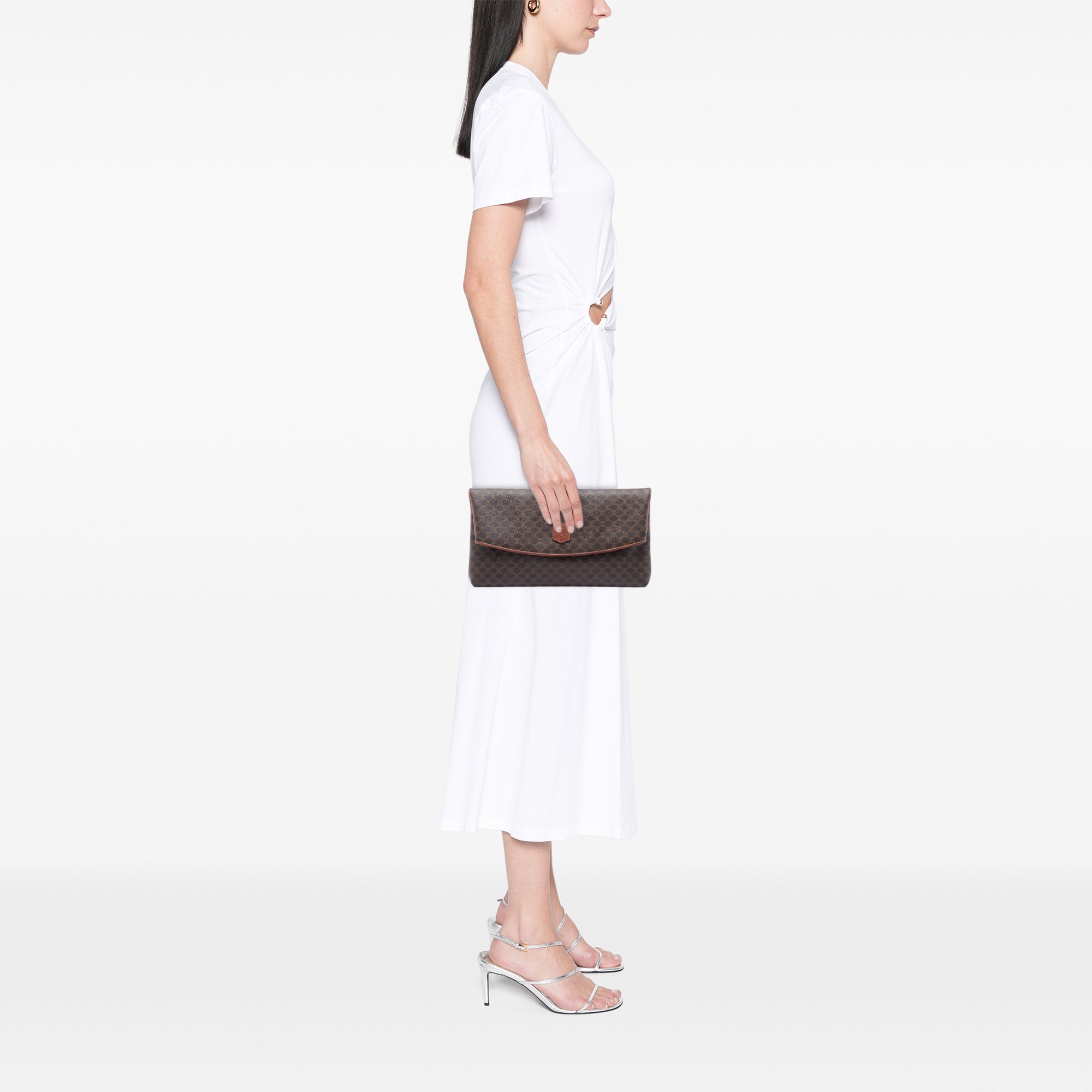 Macadam Coated Canvas Clutch - Image 6