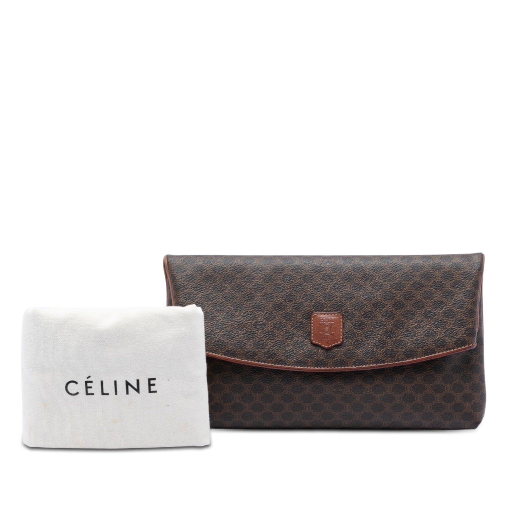Macadam Coated Canvas Clutch - Image 7