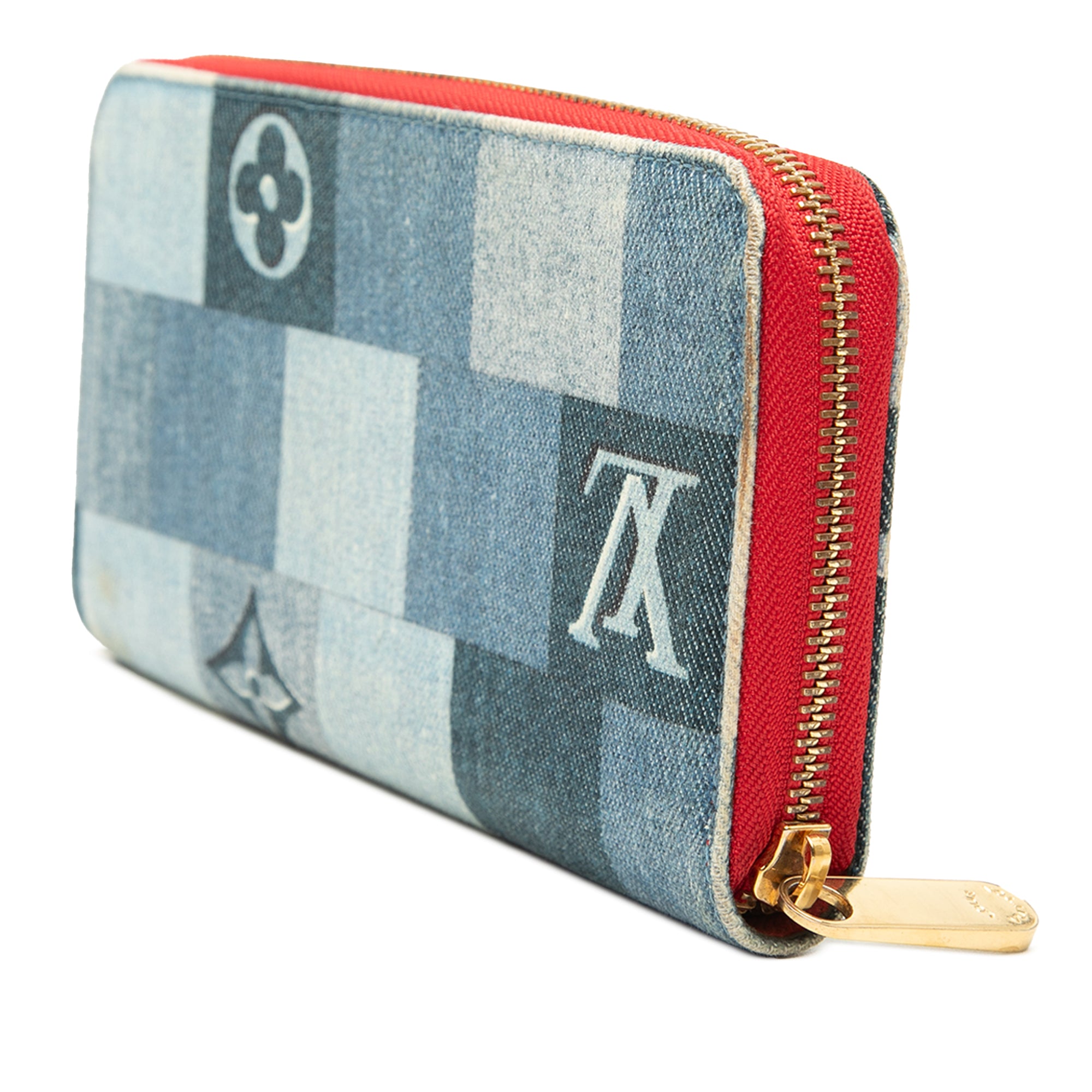 Monogram Denim Patchwork Zippy Long Wallet - Image 2