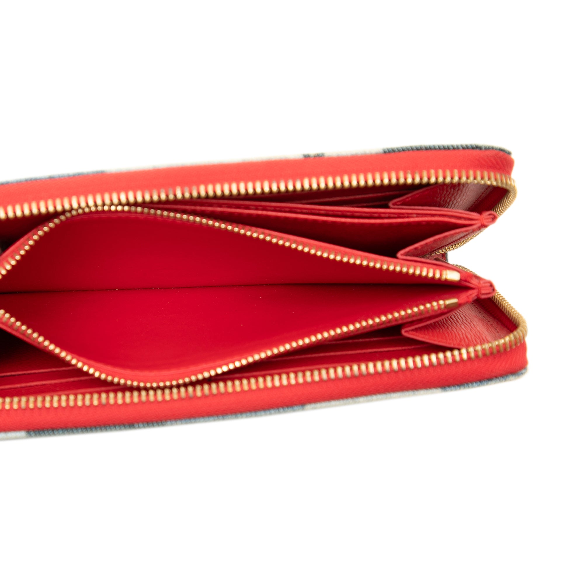 Monogram Denim Patchwork Zippy Long Wallet - Image 4