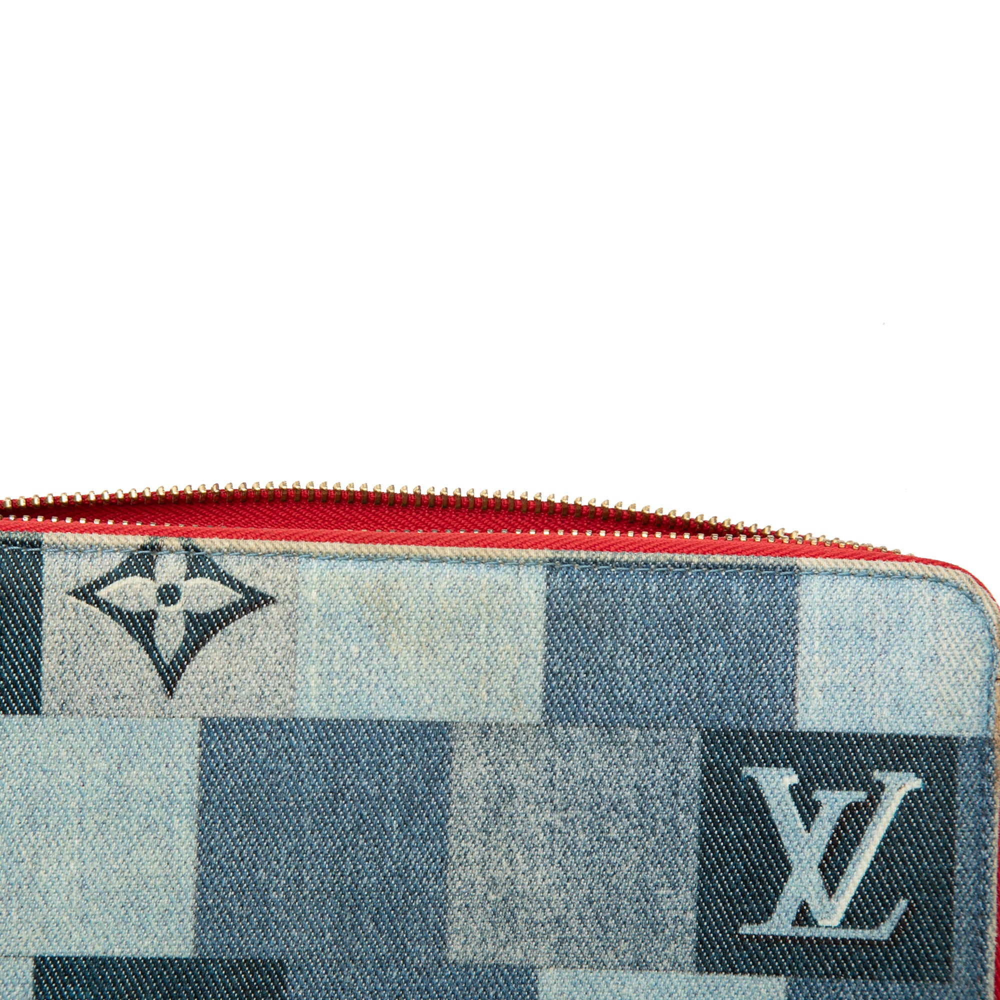 Monogram Denim Patchwork Zippy Long Wallet - Image 7