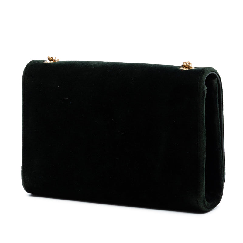 Small Velvet Monogram Kate Tassel Crossbody - Image 2