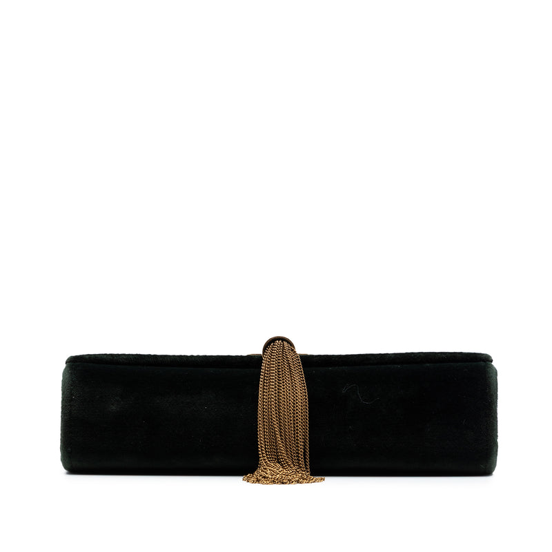 Small Velvet Monogram Kate Tassel Crossbody - Image 3