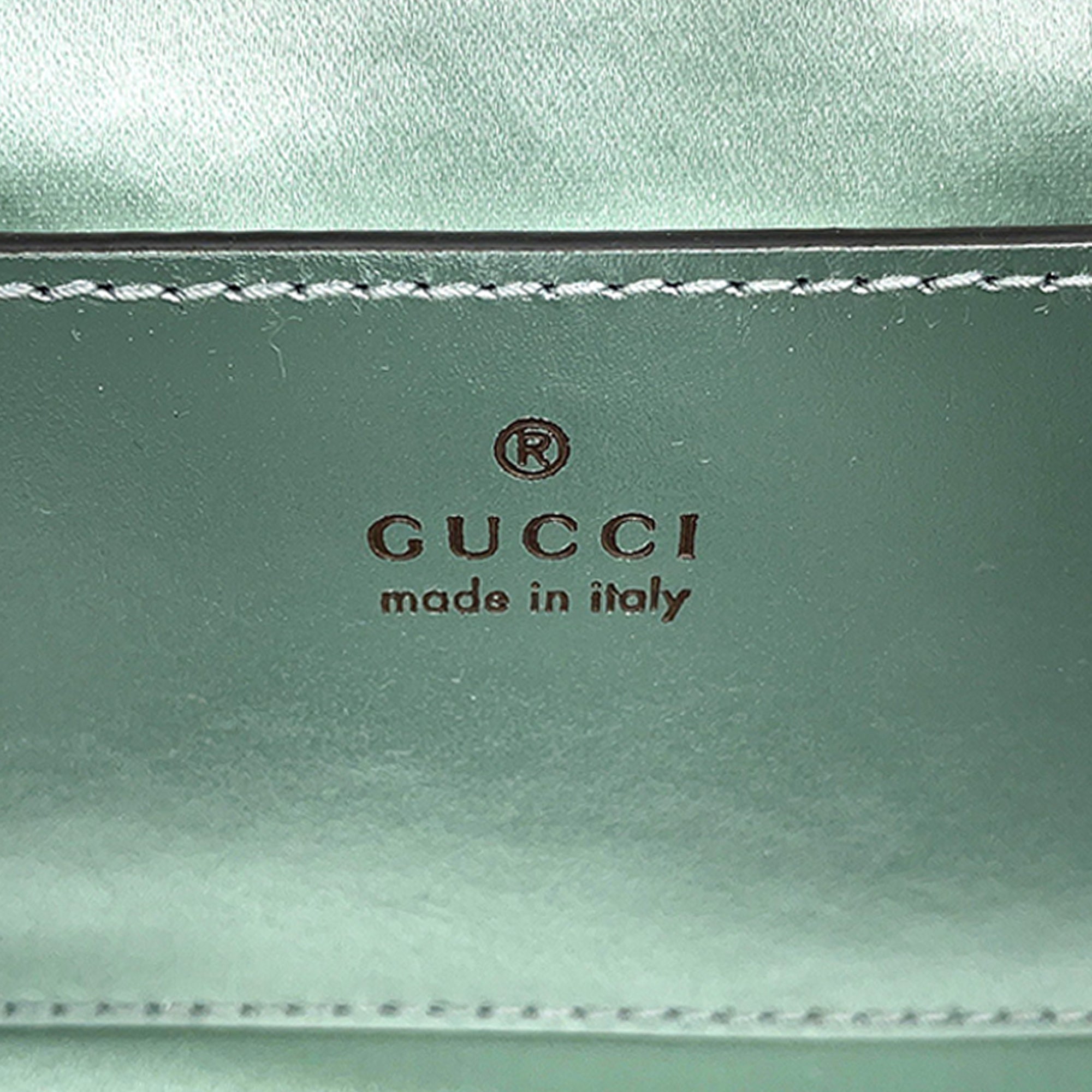 Mini GG Marmont Matelasse Iridescent Calfskin Flap Crossbody - Image 5