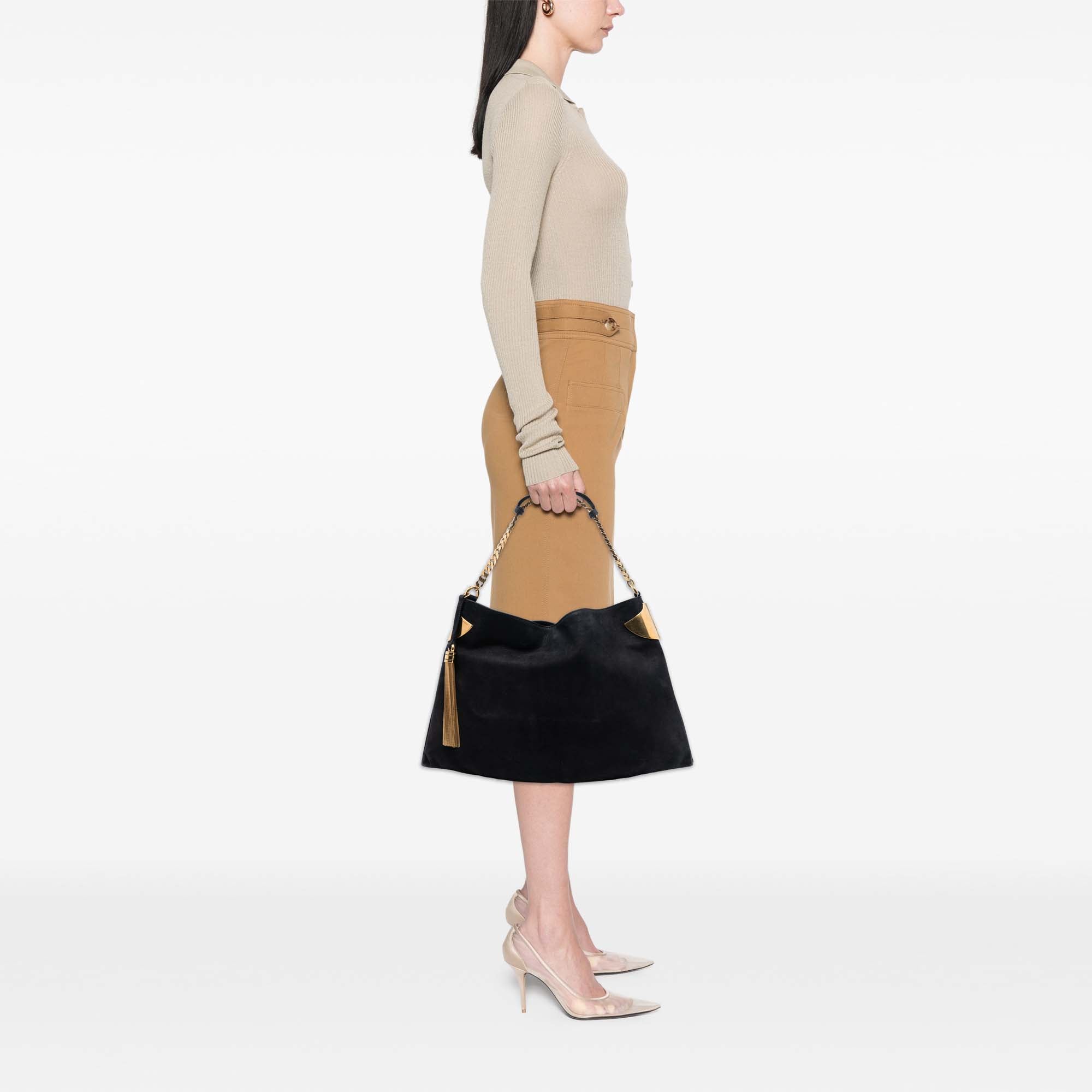 Medium Nubuck 1970 Shoulder Bag - Image 8
