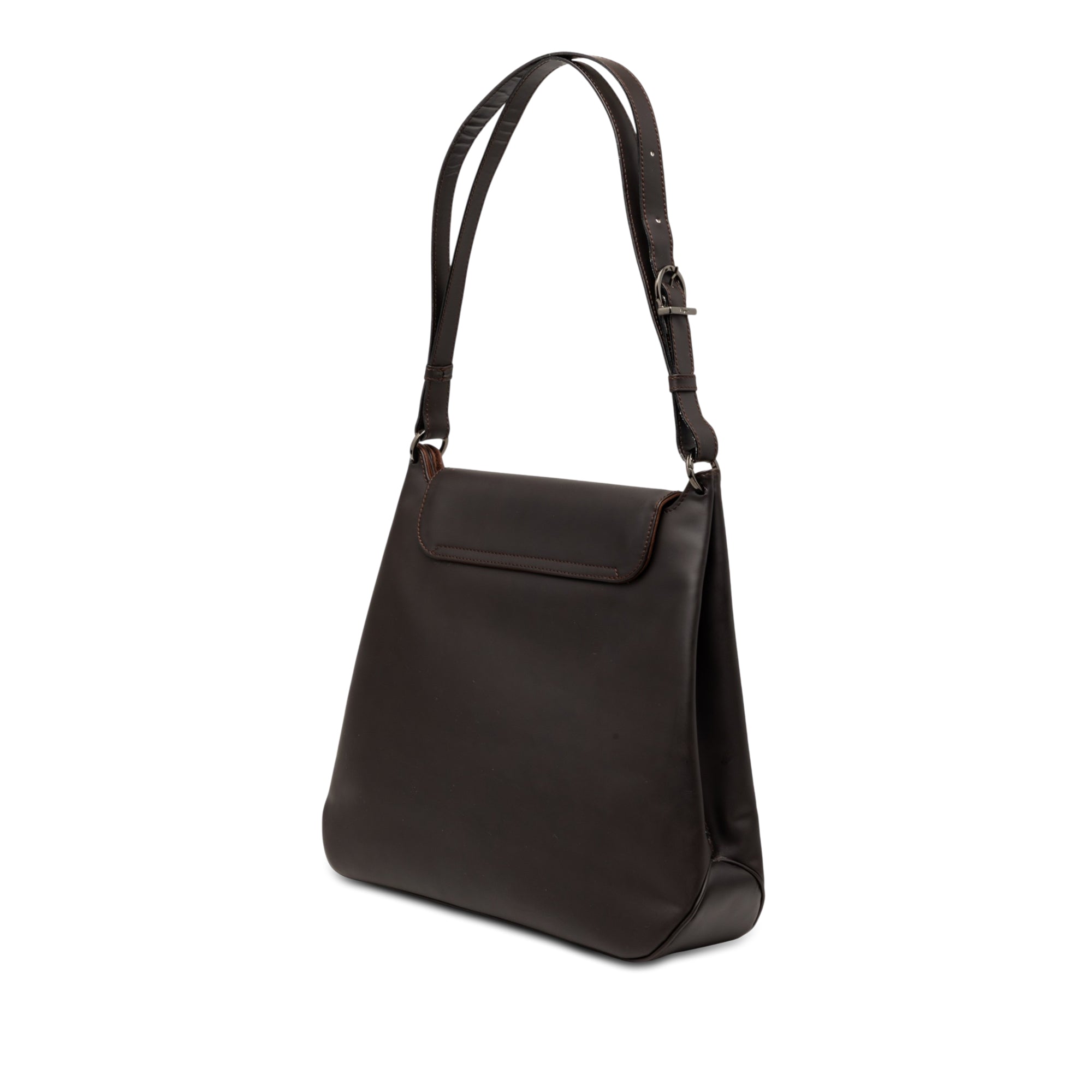 Leather Vara Bow Buckle Shoulder Bag - Image 2