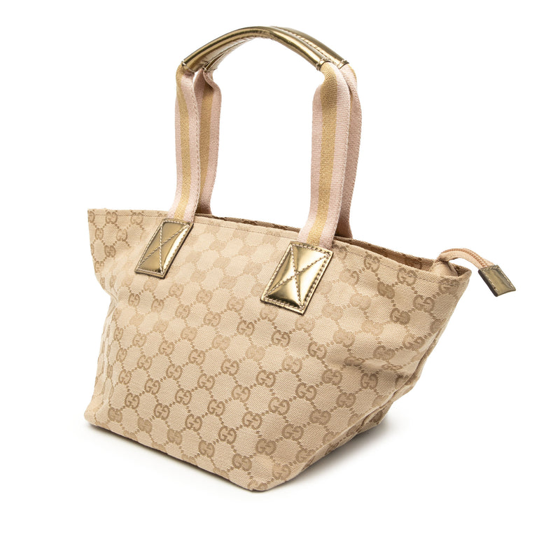 GG Canvas Web Tote - Image 2