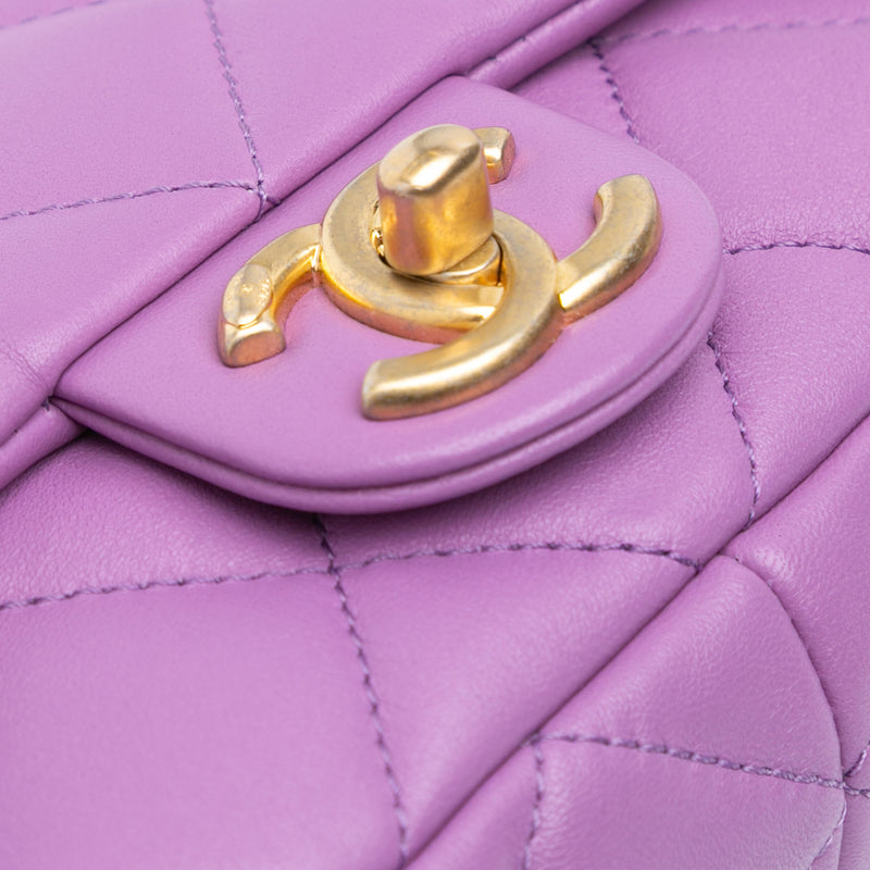 Mini Quilted Lambskin Funky Town Flap - Image 7