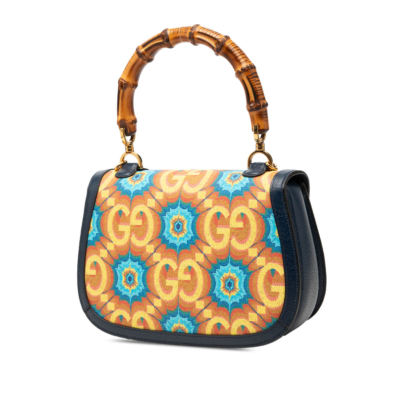 100th Anniversary Medium GG Coated Canvas Kaleidoscope 1947 Bamboo Top Handle Bag - Image 2