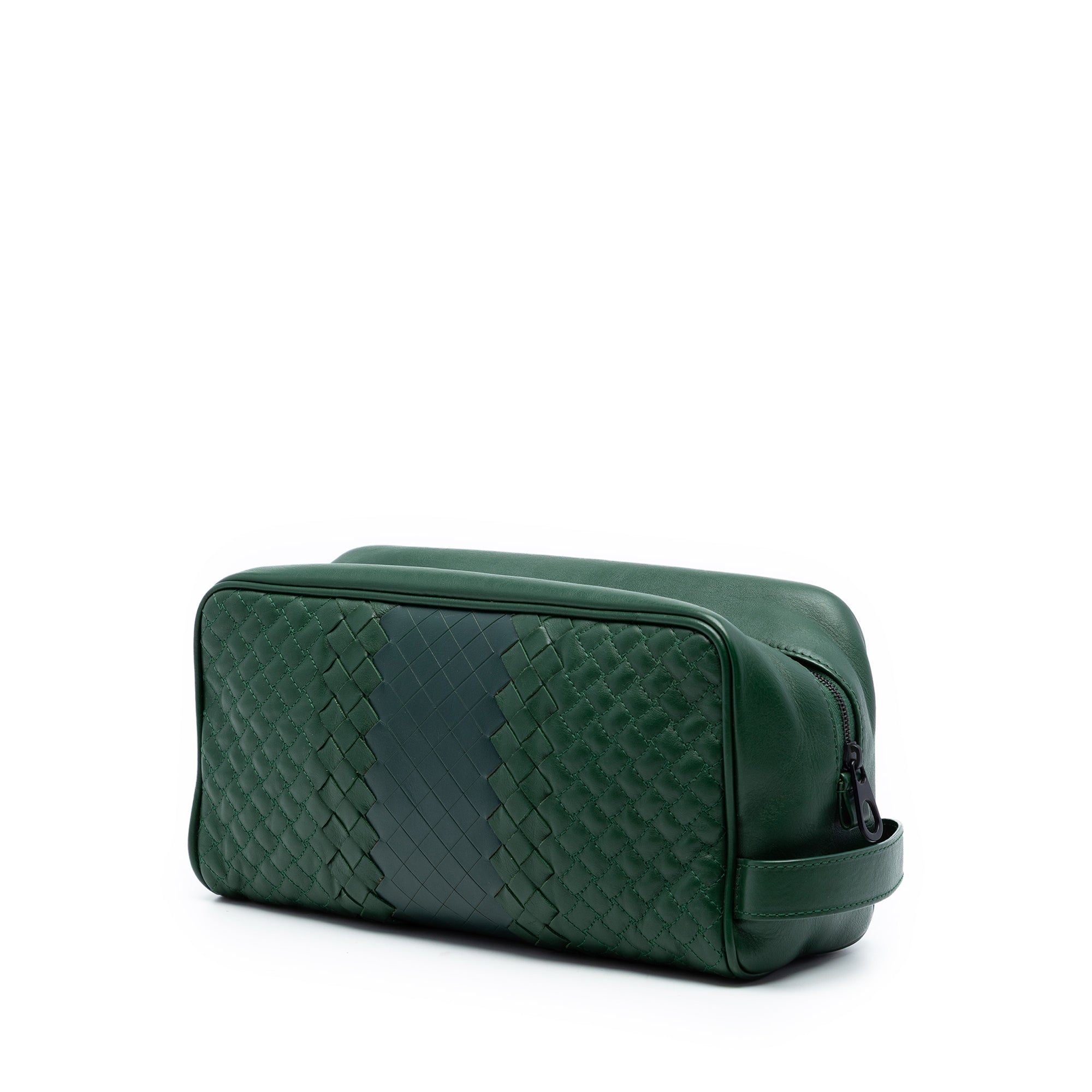 Bicolor Nappa Intrecciato Pouch - Image 2