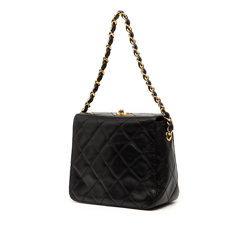 CC Quilted Lambskin Turnlock Handbag - Image 2