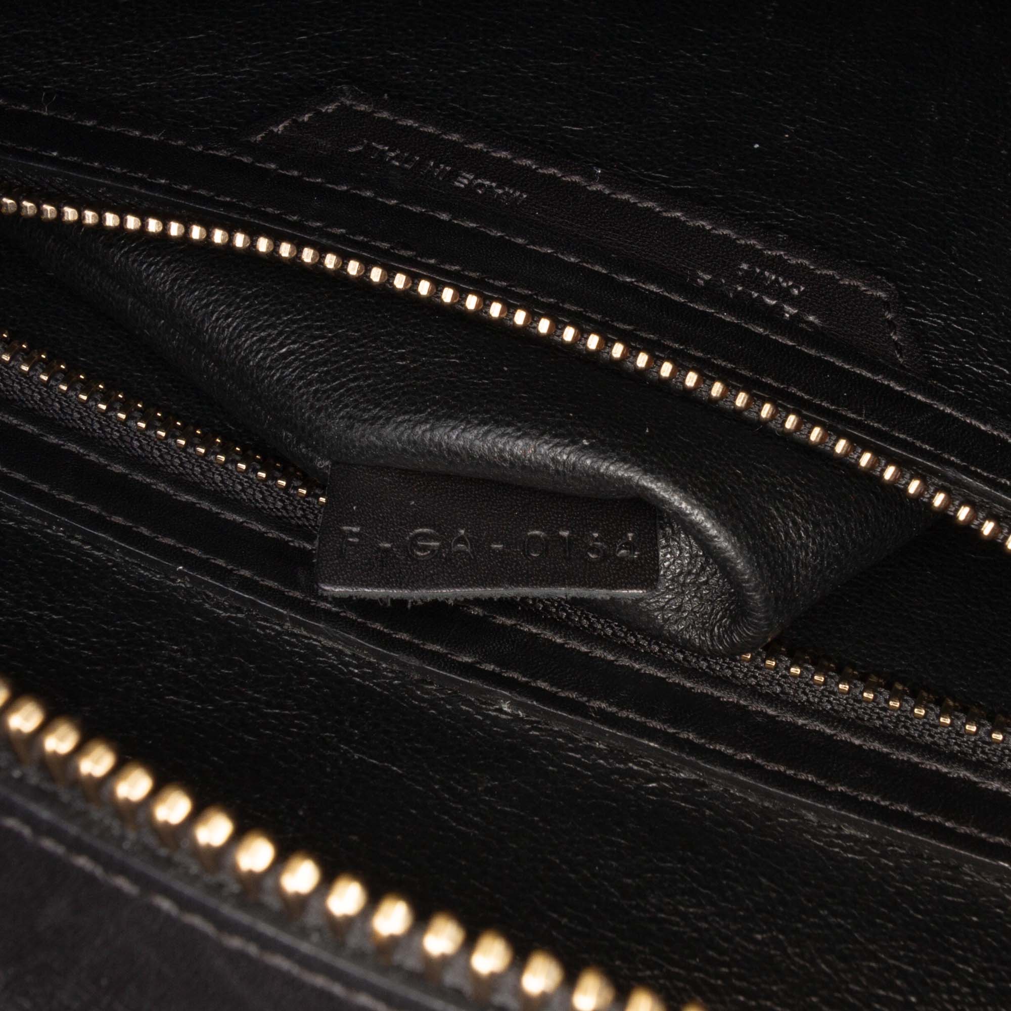 Mini Tricolor Felt Wool and Calfskin Luggage Tote - Image 6